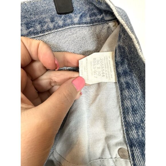 Vintage Lee Relaxed Fit Straight Leg jeans mens size 36 x 30‎ Light Wash - Picture 10 of 12